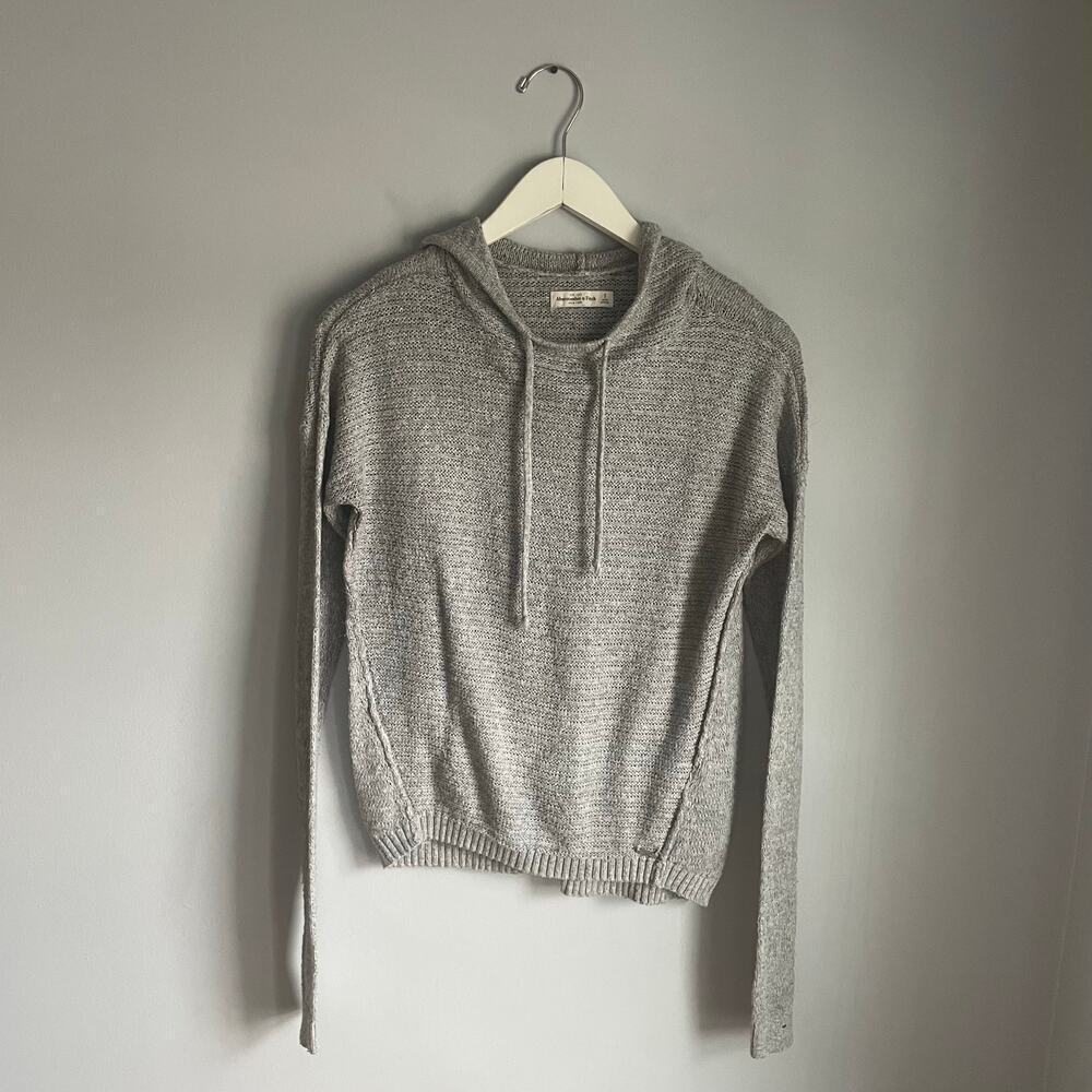 Abercrombie & Fitch Y2K Hooded Sweater Hoodie Grey 2010 Bella Swan size Small